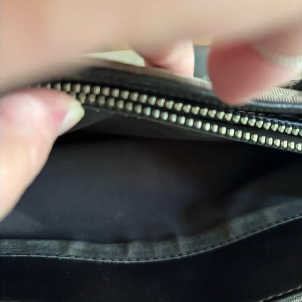 Cole Haan Estée Lauder small shopper Mink/chocolate‎ purse - Picture 4 of 8